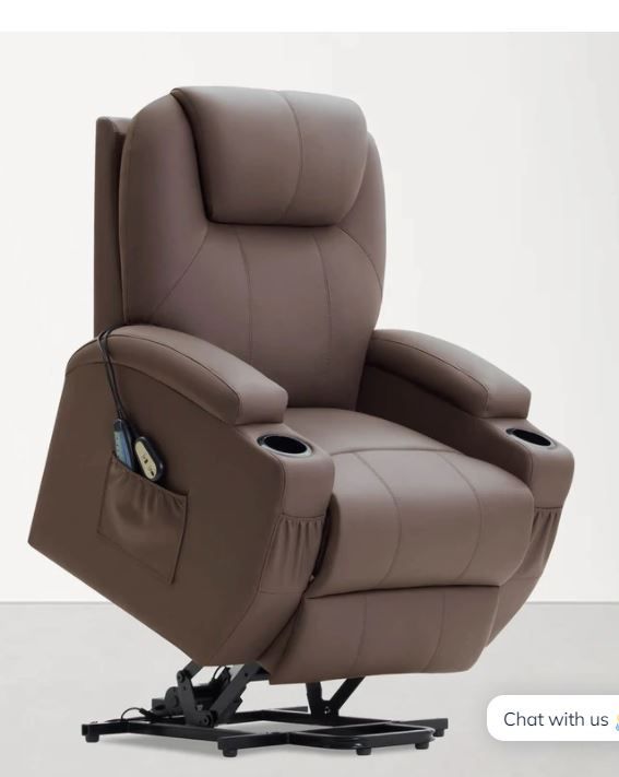 Photo 1 of  Power Lift Recliner Chair PU Leather for Elderly with Massage and Heating Ergonomic Lounge Chair Single Sofa Pockets Home Theater Seat1 of 2  has only the base and one side arm 
