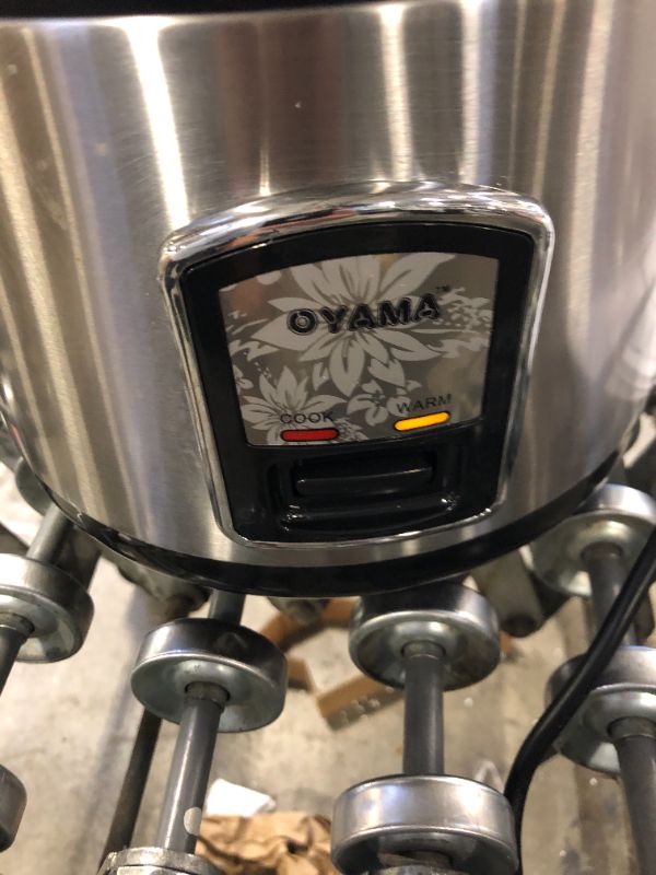 Photo 5 of Oyama 7-Cup All Stainless-Steel Rice Cooker/Steamer/Warmer, Black
