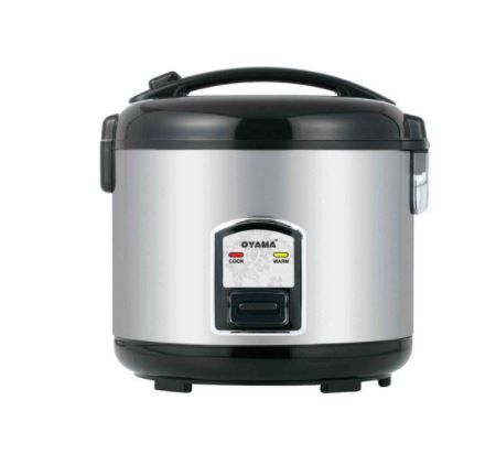 Photo 1 of Oyama 7-Cup All Stainless-Steel Rice Cooker/Steamer/Warmer, Black
