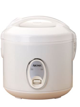 Photo 1 of AROMA Rice Cookers & Steamers 4-Cup Cool Touch Rice Cooker White ARC-914S
