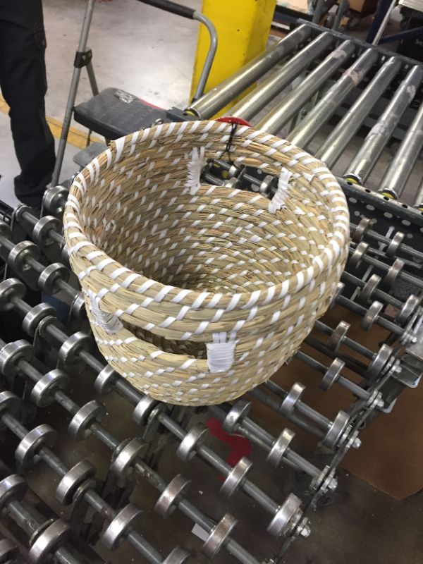 Photo 3 of Coiled Straw Round Basket - Opalhouse™
