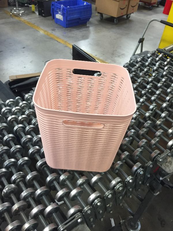 Photo 2 of 11" 16L Wave Design Cube Basket - Room Essentials™
