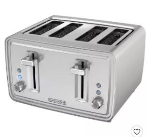 Photo 1 of BLACK+DECKER 4 Slice Toaster - Stainless Steel TR4900SSD
