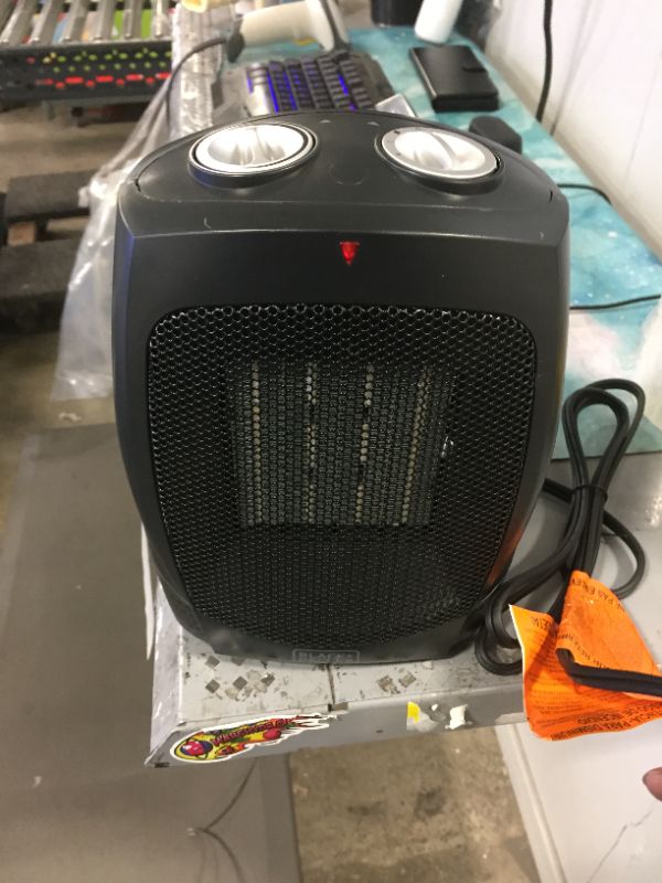 Photo 3 of BLACK+DECKER Personal Ceramic Indoor Heater Black
