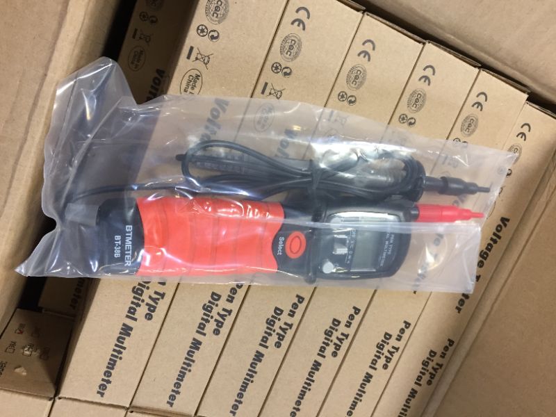 Photo 1 of Digital Pen Multimeter AC DC 600V Voltmeter, 60M Ohm Resistance Meter, with Backlit Screen, Continuity Test Auto Power Off Electric DMM Tester(BTMETER BT-38B)
