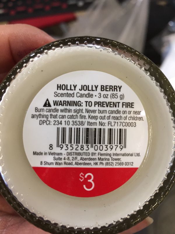 Photo 3 of 6 scented candles holly jolly berry   3 oz candles 