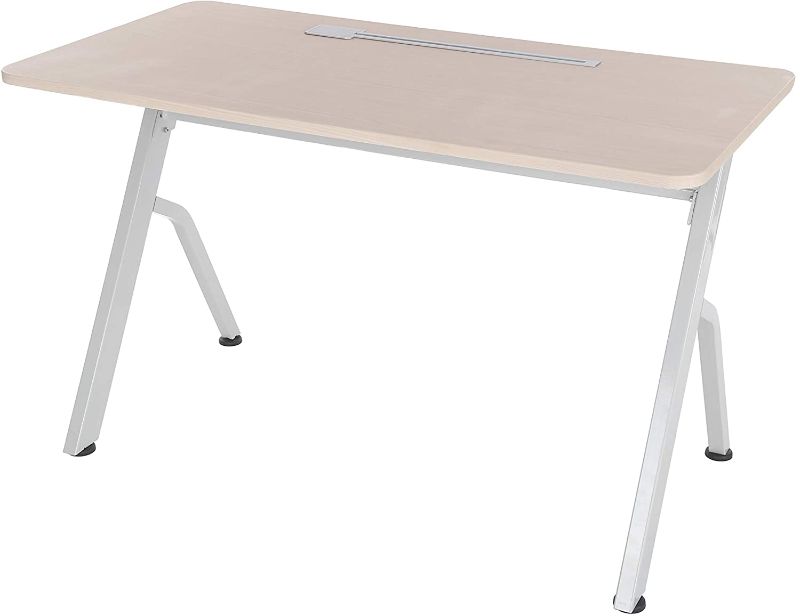 Photo 1 of ApexDesk SSD-4723-OAK 47” Compact Home and Office, Modern and Simple Design, Same Color as Larger Standing Desk in Elite Series, Sturdy Steel Frame, Oak
