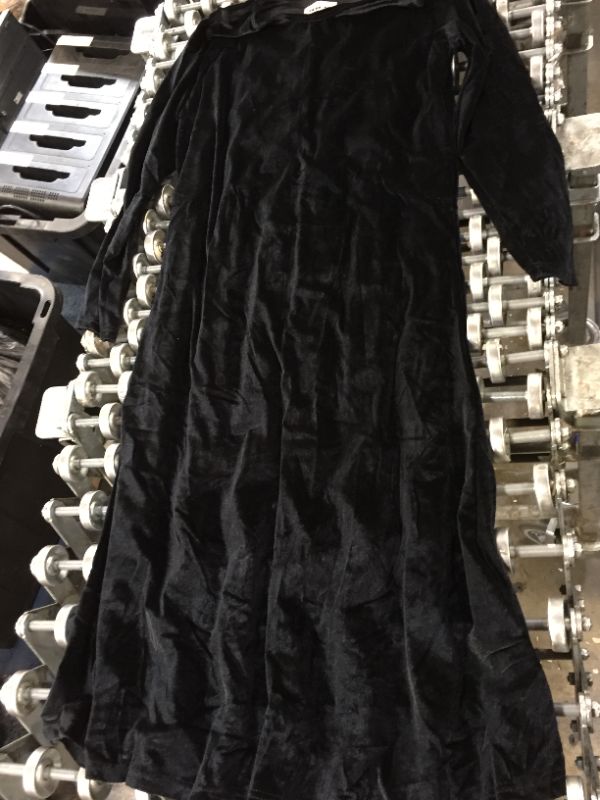 Photo 1 of BLACK VELVET LONG SLEEVE DRESS SIZE MEDIUM 