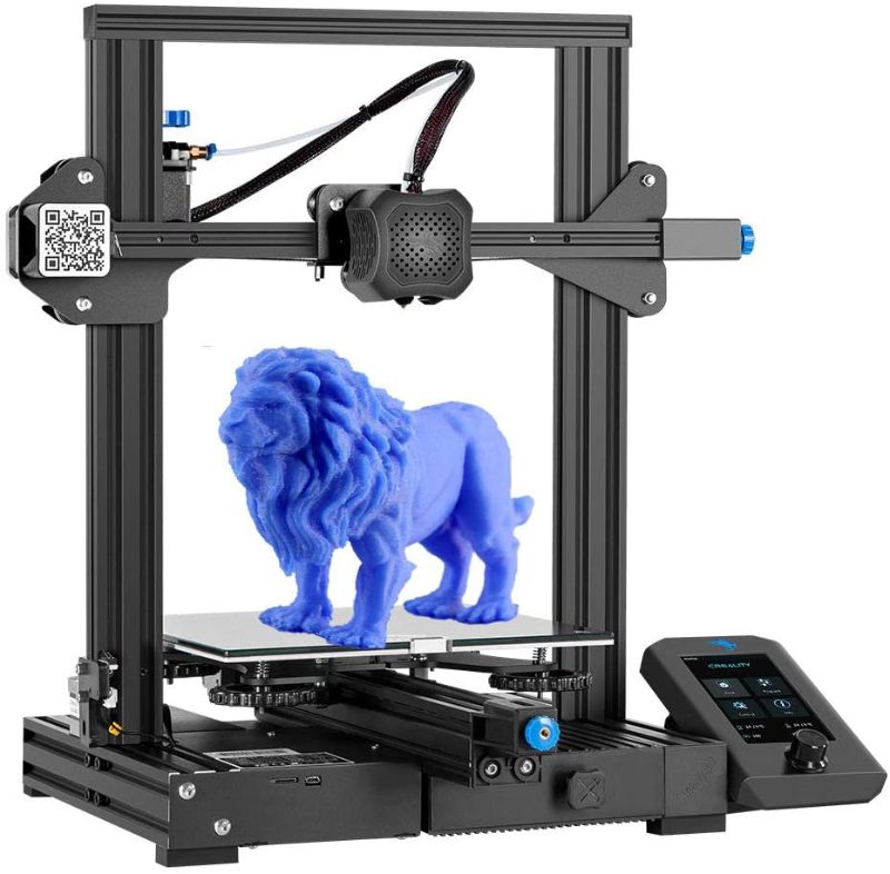 Photo 1 of Creality Ender 3 V2 3D Printer with Silent Mainboard Meanwell Power Supply Glass Bed and Resume Printing Ideal for Beginners Printing Size 220x220x250mm
