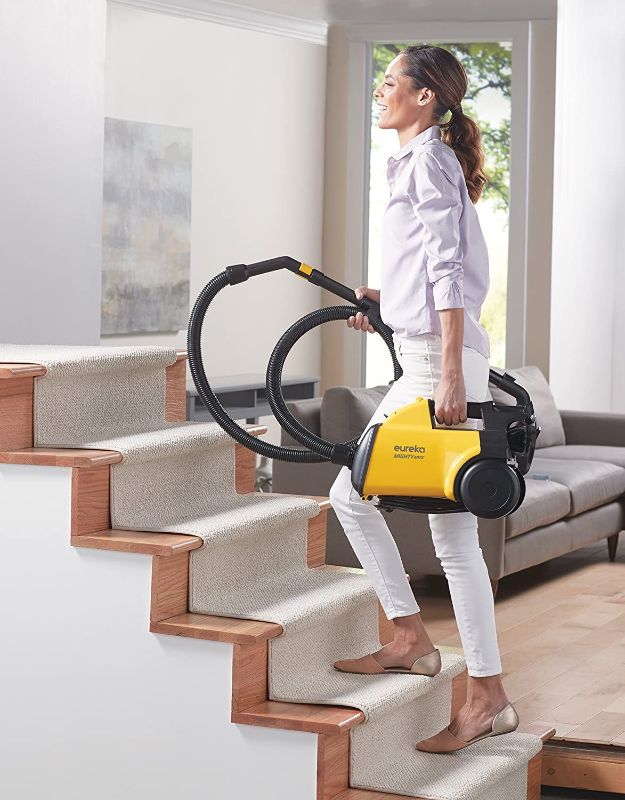 Photo 1 of Eureka 3670M Canister Cleaner, Lightweight Powerful Vacuum for Carpets and Hard Floors, w/ 5bags,Yellow
