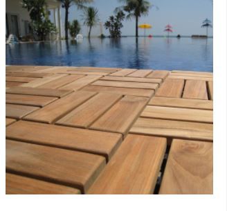 Photo 1 of Bare Decor EZ-Floor Interlocking Flooring Tiles in Solid Teak Wood (Set of 10)
