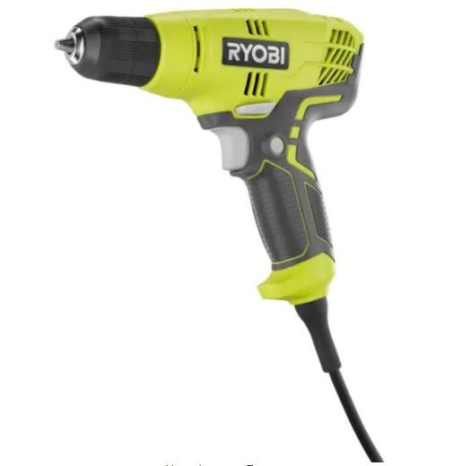 Photo 1 of 5.5 Amp Corded 3/8 in. Variable Speed Compact Drill/Driver with Bag
