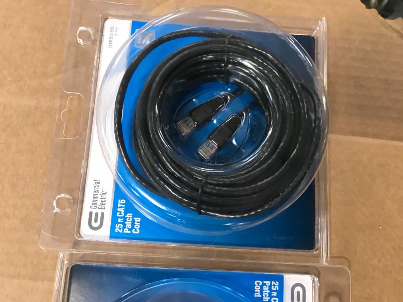 Photo 3 of 2 ---25 ft. 24/7-Gauge 8-Wire CAT6 Ethernet Cable, Black
