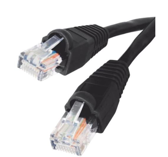 Photo 1 of 2 ---25 ft. 24/7-Gauge 8-Wire CAT6 Ethernet Cable, Black
