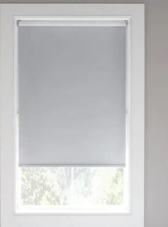 Photo 1 of Cut-to-Size Taupe Cordless Blackout Fabric Roller Shade 37.25 in. W x 72 in. L
