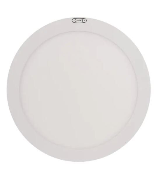 Photo 1 of 11 in. 12.5-Watt Dimmable White Integrated LED Edge-Lit Round Flat Panel Flush Mount Ceiling Light Color Changing
