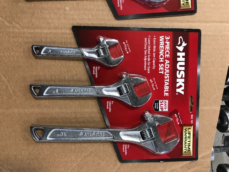 Photo 1 of 2  Adjustable Wrench Set (3-Piece)
