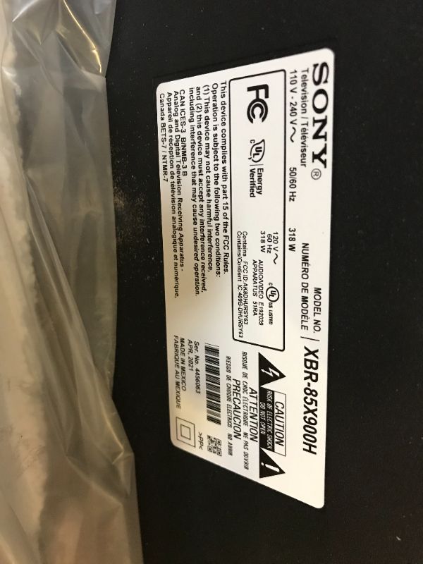 Photo 4 of Sony X900H 85-inch TV: 4K Ultra HD Smart LED TV with HDR, Game Mode for Gaming, and Alexa Compatibility - 2020 Model
