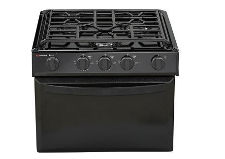 Photo 1 of 3608A Suburban Mfg Stove Black Porcelain Top With Black Door; 17 inch Height
