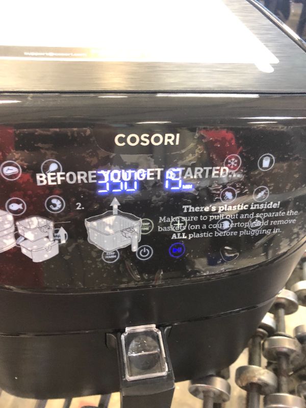 Photo 3 of COSORI Smart WiFi Air Fryer(100 Recipes), 13 Cooking Functions, Keep Warm & Preheat & Shake Remind, Works with Alexa & Google Assistant, 5.8 QT, Black
