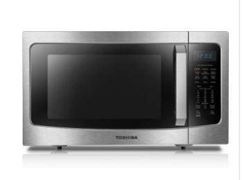 Photo 1 of Toshiba ML-EC42P(SS) Microwave Oven with Healthy Air Fry, Smart Sensor, Easy-to-Clean Stainless Steel Interior and ECO Mode, 1.5 Cu.ft
