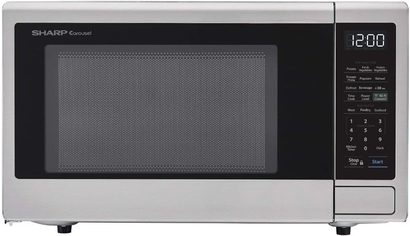 Photo 1 of SHARP SMC1132CS Countertop Microwave 1.1 cu. ft. Capacity with 1000 Cooking Watts in Stainless Steel
