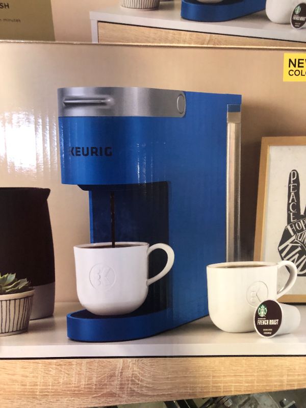 Photo 1 of Keurig K-Slim Coffee Maker, Single Serve K-Cup Pod Coffee Brewer, 8 to 12 oz. Brew Sizes, blue 

