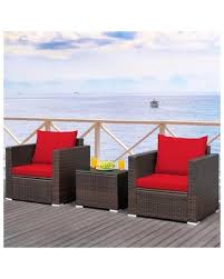 Photo 1 of 	
2 Pcs Patio Rattan Furniture Set Cushioned Conversation 2 chairs only