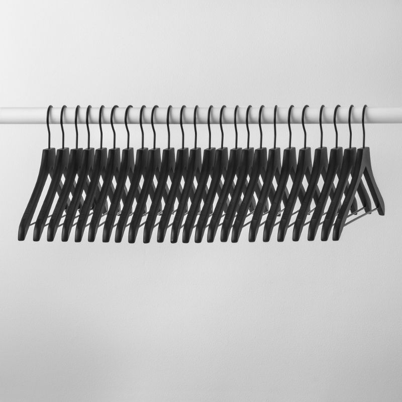 Photo 1 of 24pk Wood Hanger Black - Made By Design