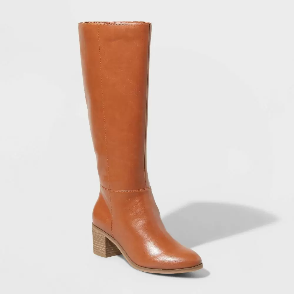 Photo 1 of Women's Brinley Tall Pointed Toe Boots - Universal Thread Cognac 9, 