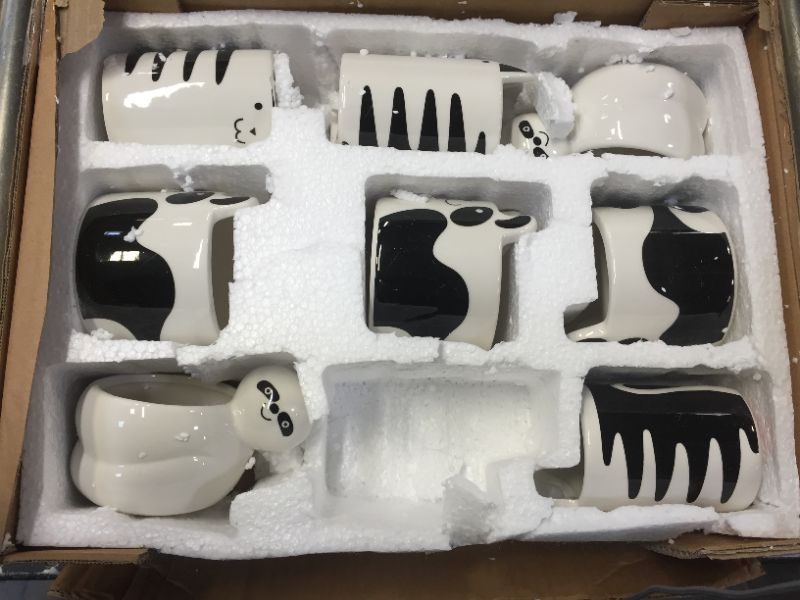 Photo 1 of 8 pc kitty mugs 