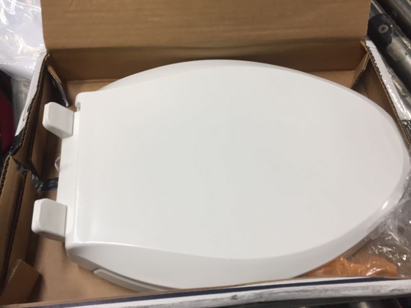 Photo 3 of KOHLER K-4636-0 Cachet Quiet Close Toilet Seat, White, Elongated
