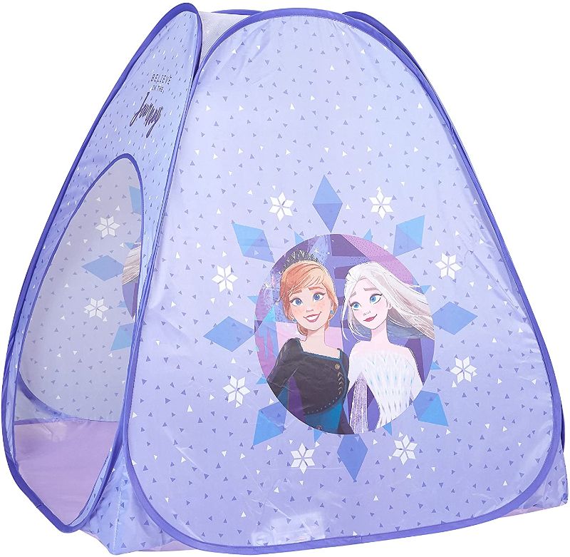 Photo 1 of Idea Nuova Disney Frozen 2 Kids Pop Up Play Tent Set with Pillow and Flashlight
