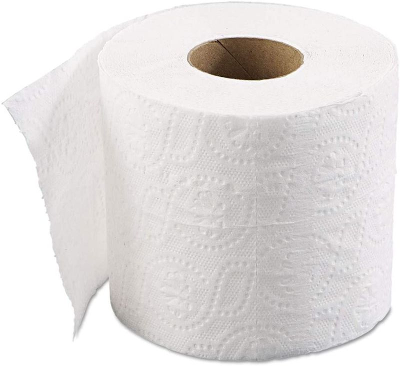 Photo 1 of  4 in. x 3 in. Standard 2-Ply Septic Safe Toilet Tissue - White (96 Rolls/Carton, 500 Sheets/Roll)
