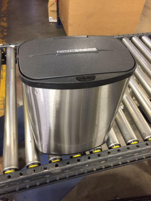 Photo 2 of Nine Stars Motion Sensor Combo Touchless 13.2 Gal / 2.1 Gal Trash Can, Stainless Steel