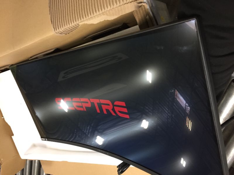 Photo 8 of Sceptre 35 Inch Curved UltraWide 21: 9 LED Creative Monitor QHD 3440x1440 Frameless AMD Freesync HDMI DisplayPort Up to 100Hz, Machine Black 2020 (C355W-3440UN)
