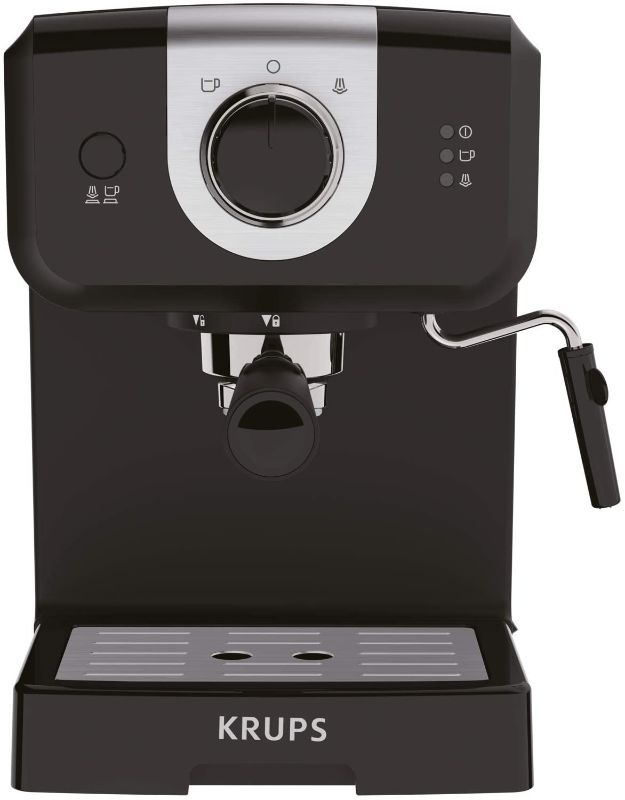Photo 1 of KRUPS XP3208 15-BAR Pump Espresso and Cappuccino Coffee Maker, 1.5-Liter, Black
