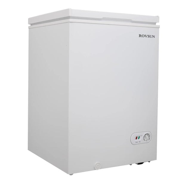 Photo 1 of ROVSUN BD-100 3.5/5.0 Cu Ft Chest Freezer with Storage Basket White
