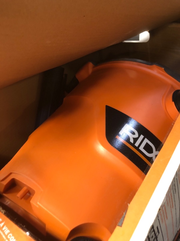 Photo 2 of 
RIDGID
12 Gal. 5.0-Peak HP NXT Wet/Dry Shop Vacuum with Filter, Hose and Accessories