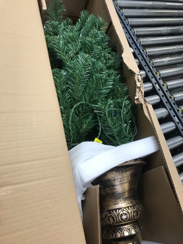 Photo 2 of 5ft National Christmas Tree Company Montclair Spruce Artificial Pencil Christmas Tree 100ct Clear