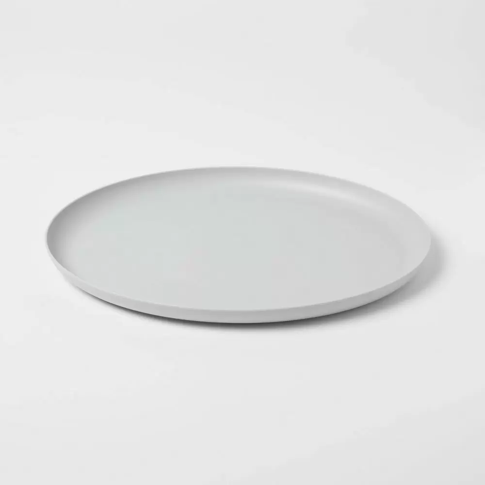 Photo 1 of 12" x 15" Plastic Oval Serving Platter Gray - Room Essentials 6 pack 