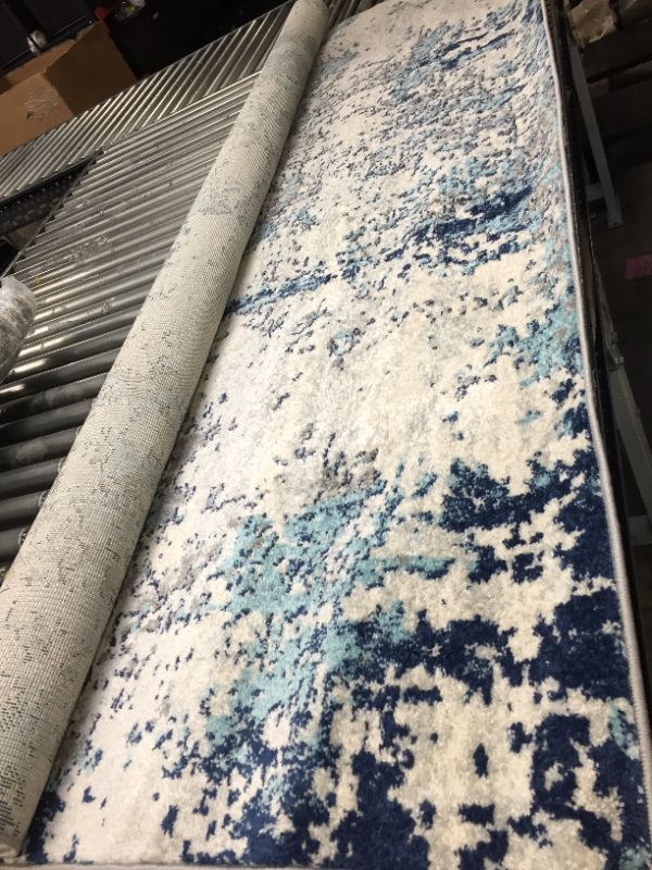 Photo 2 of  7'10"x10'3" High Plains Modern Rug Blue - Artistic Weavers