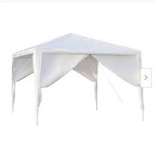 Photo 1 of 10x10 White Party Wedding Tent Canopy 4 Sides.
