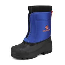 Photo 1 of DREAM PAIR KIDS BLUE SNOW BOOTS. 