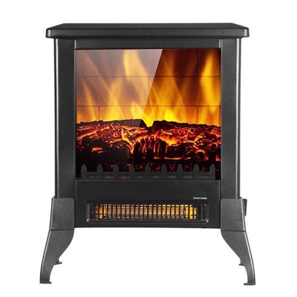 Photo 1 of 14 Inch ZOKOP SF512-14A Freestanding Fireplace Electric Heater Stove Realistic Flame Effect with NTC Knob
