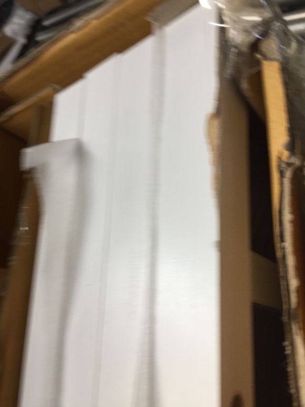 Photo 1 of AmazonBasics Classic Solid Wood Saddle-Seat Kitchen Counter Stool with Foot Plate 24 Inch, White, Set of 2