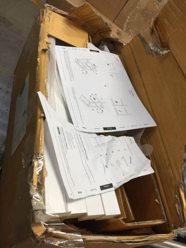 Photo 1 of AmazonBasics Classic Solid Wood Saddle-Seat Kitchen Counter Stool with Foot Plate 24 Inch, White, Set of 2