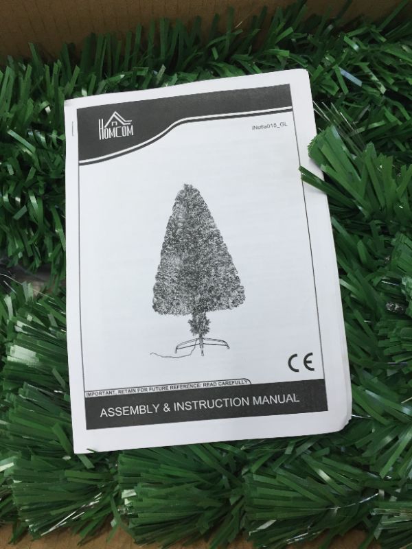 Photo 1 of 7 ft. Pre-Lit LED Douglas Fir Artificial Christmas Tree with LED RGB Lights and Fiber Optic Color
