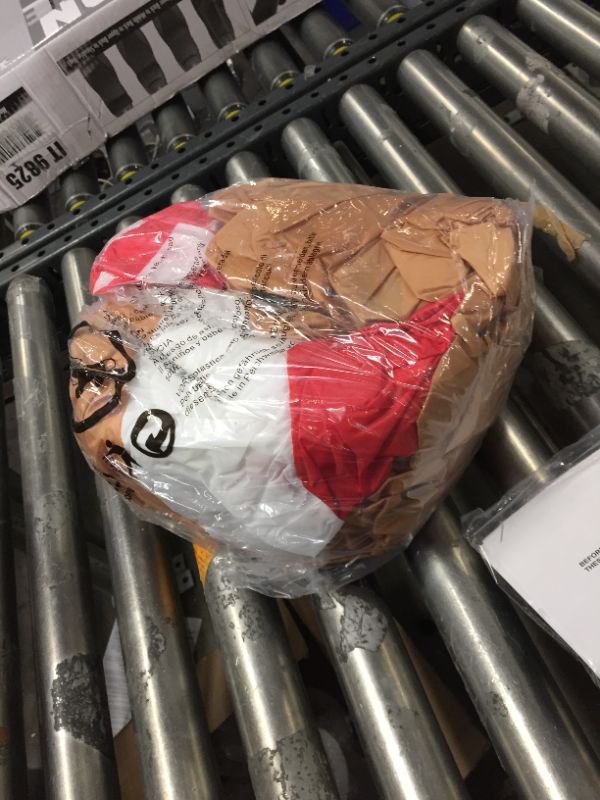 Photo 1 of 8 ft. x 5.5 ft. Pre-Lit LED Holiday Characters Christmas Inflatable