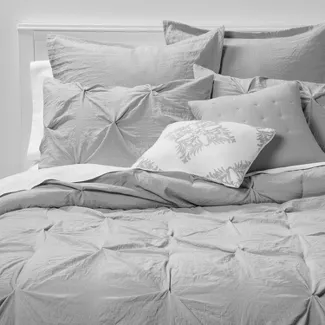 Photo 1 of 8pc Montvale Pinch Pleat Comforter Set - Threshold™ queen
